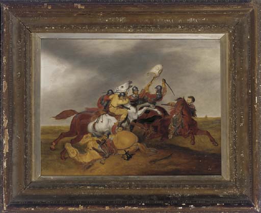 A Cavalry Skirmish — Abraham Cooper