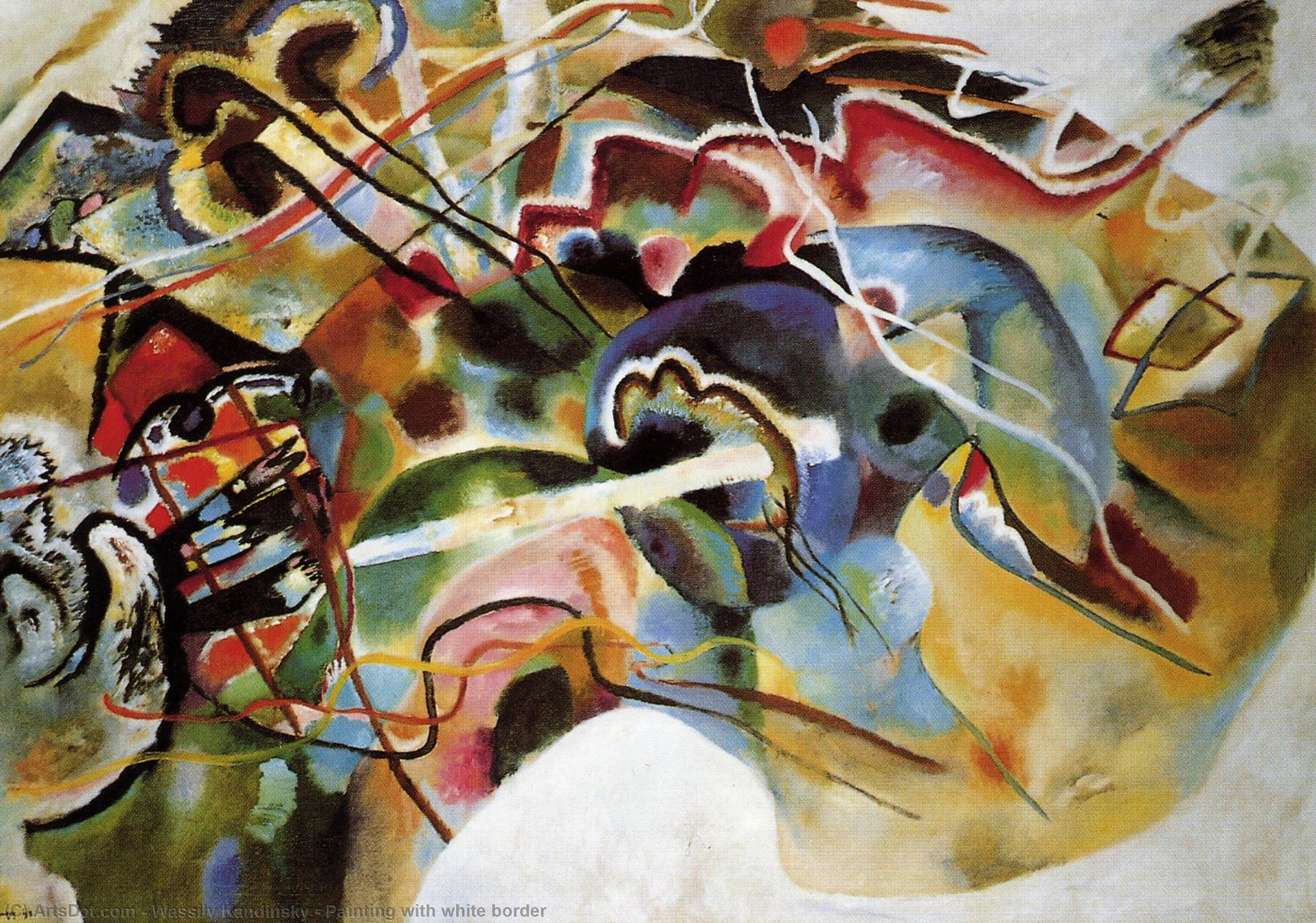Painting With White Border — Wassily Wassilyevich Kandinsky