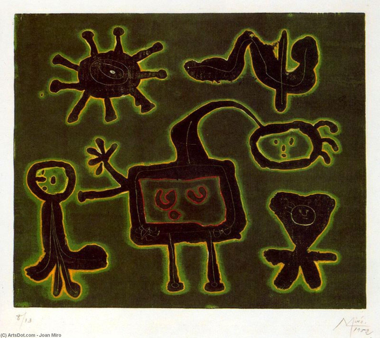 Plate Iv From Series I (the Family) — Joan Miró