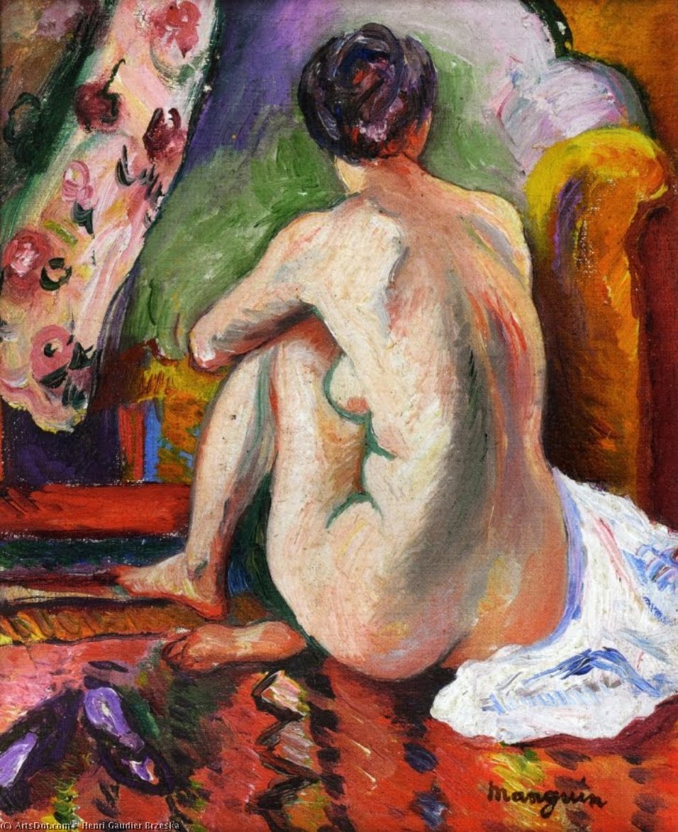 Seated Nude From Behind — Henri Gaudier-brzeska