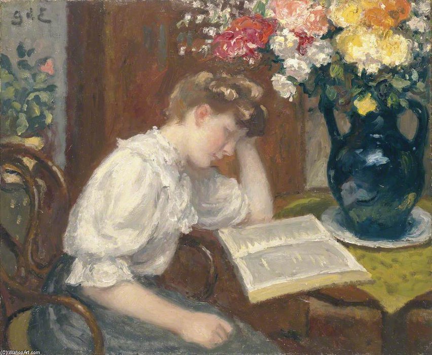 Woman Reading — Georges D'espagnat
