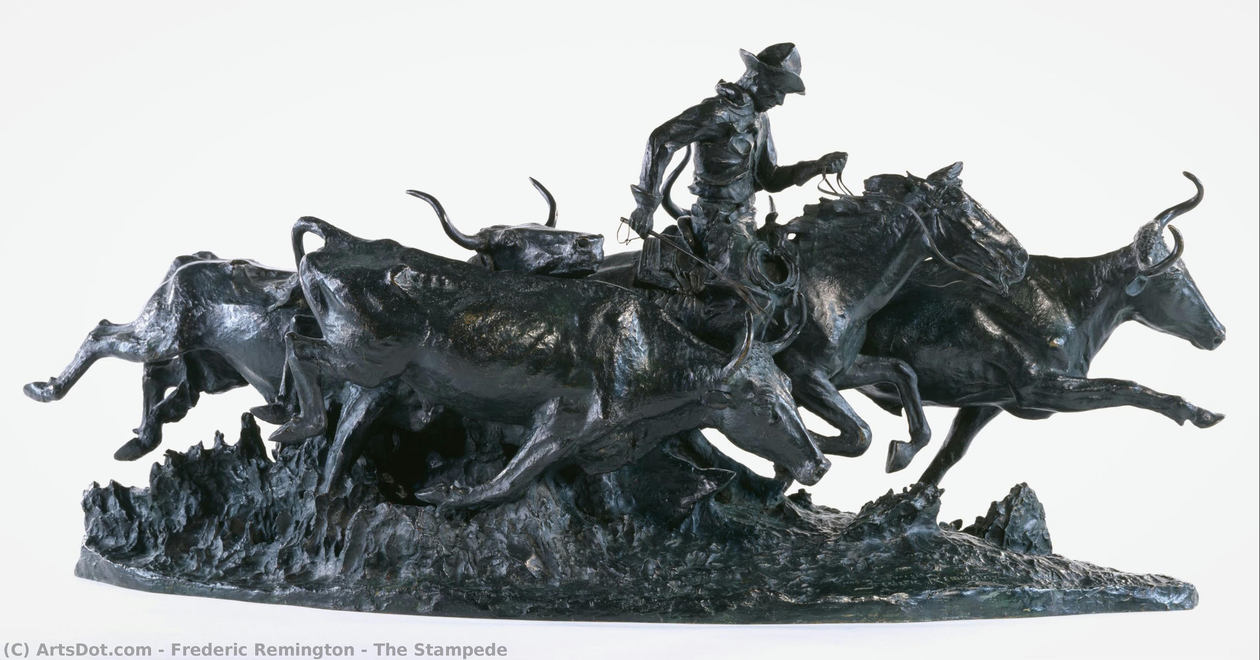 The Stampede — Frederic Remington