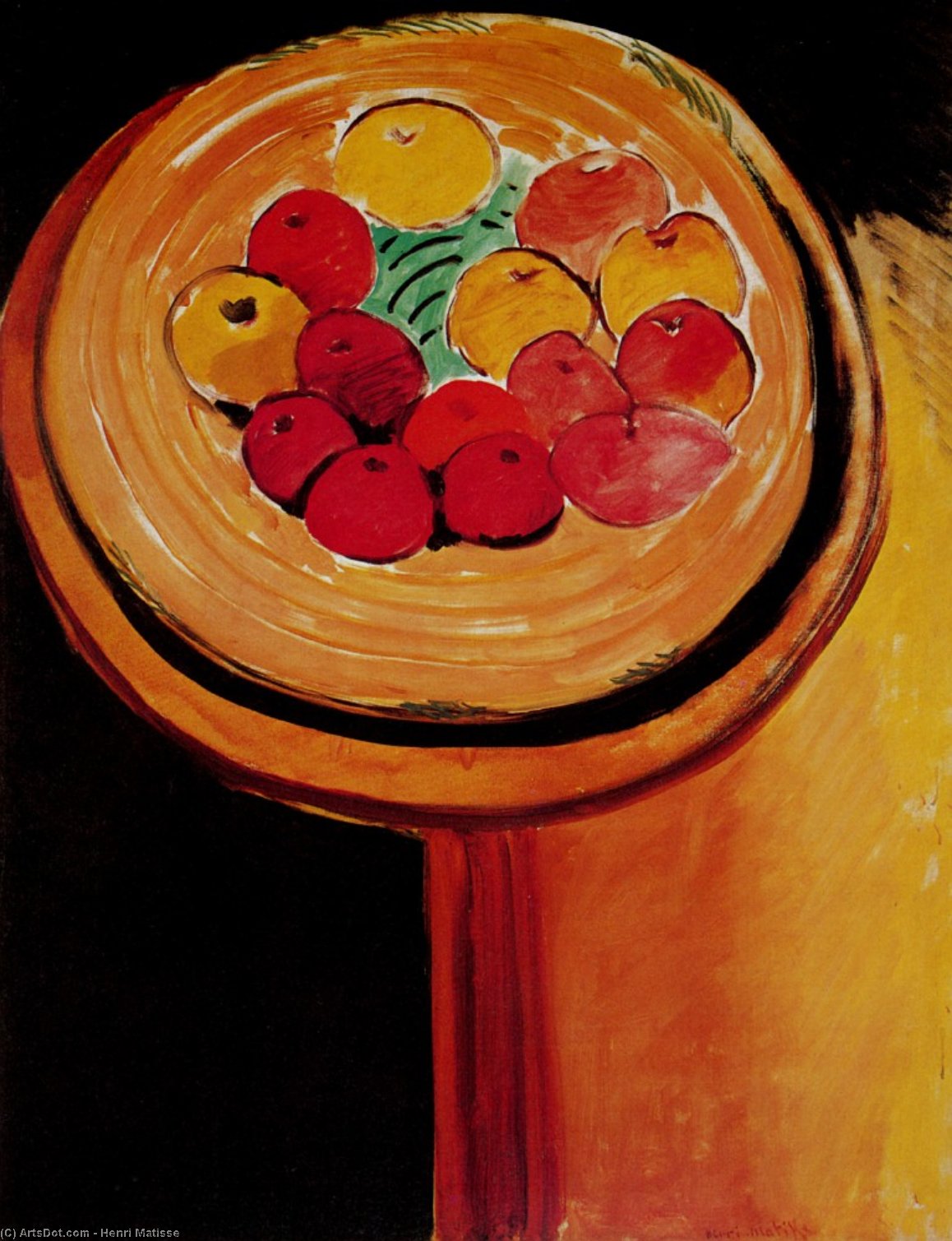 Les Pommes Huile Sur Toile Chicago, The Art Institute — Henri Matisse