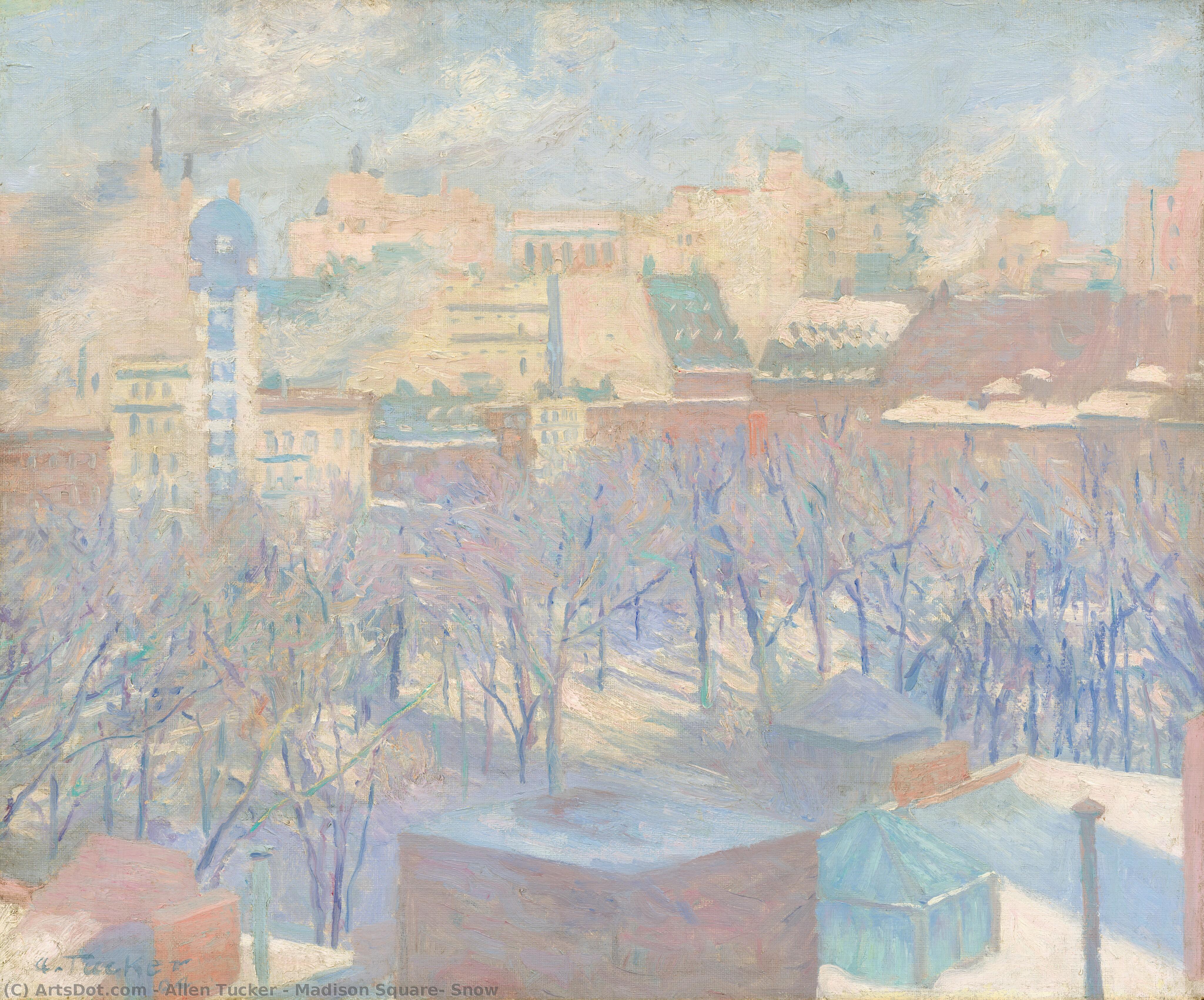 Madison Square, Snow — Allen Tucker