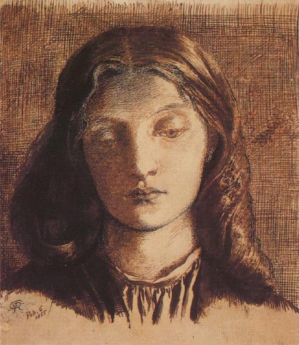 Portrait Of Elizabeth Siddal — Dante Gabriel Rossetti