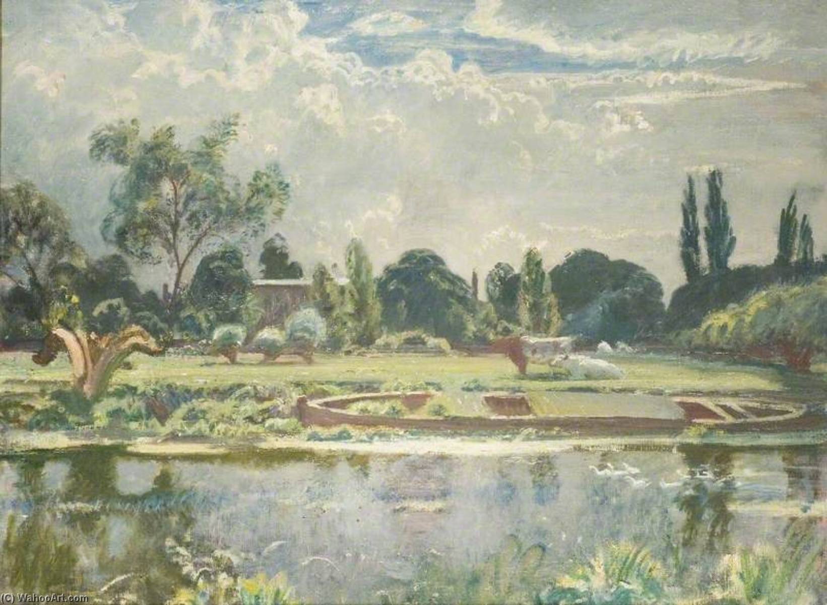 On The Stour, Dedham — Sir Alfred James Munnings
