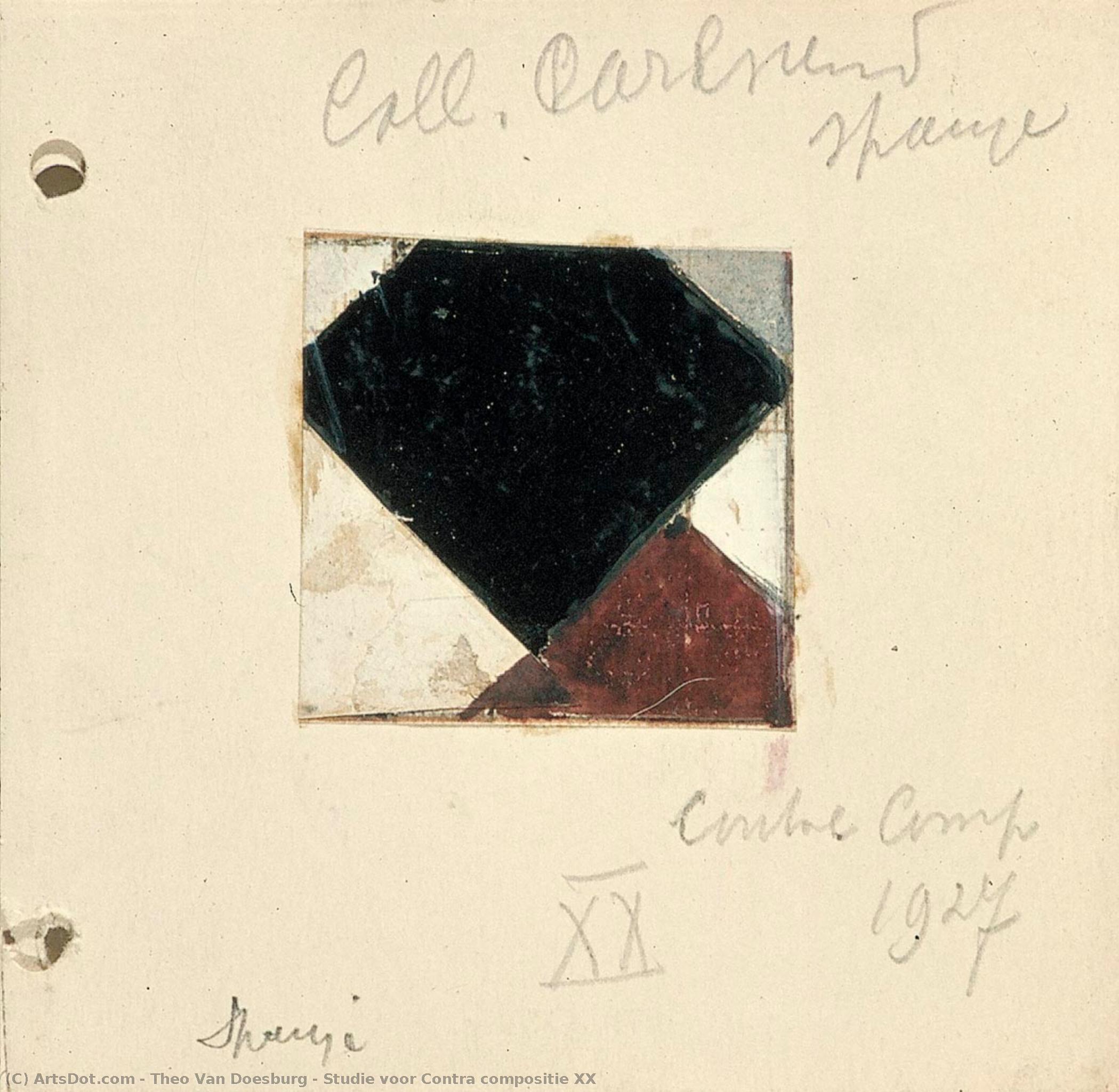 Studie Voor Contra Compositie Xx — Theo Van Doesburg