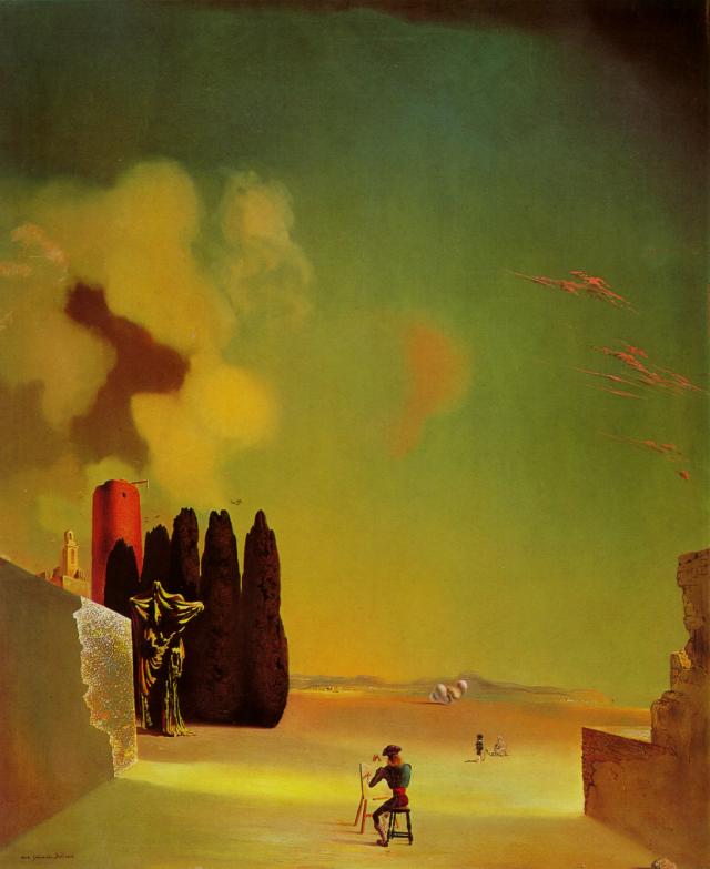 Enigmatic Elements In The Landscape, 1934 — Salvador Dalí