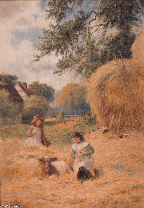 Feeding The Calf; And Gathering Blossom — Joseph Kirkpatrick