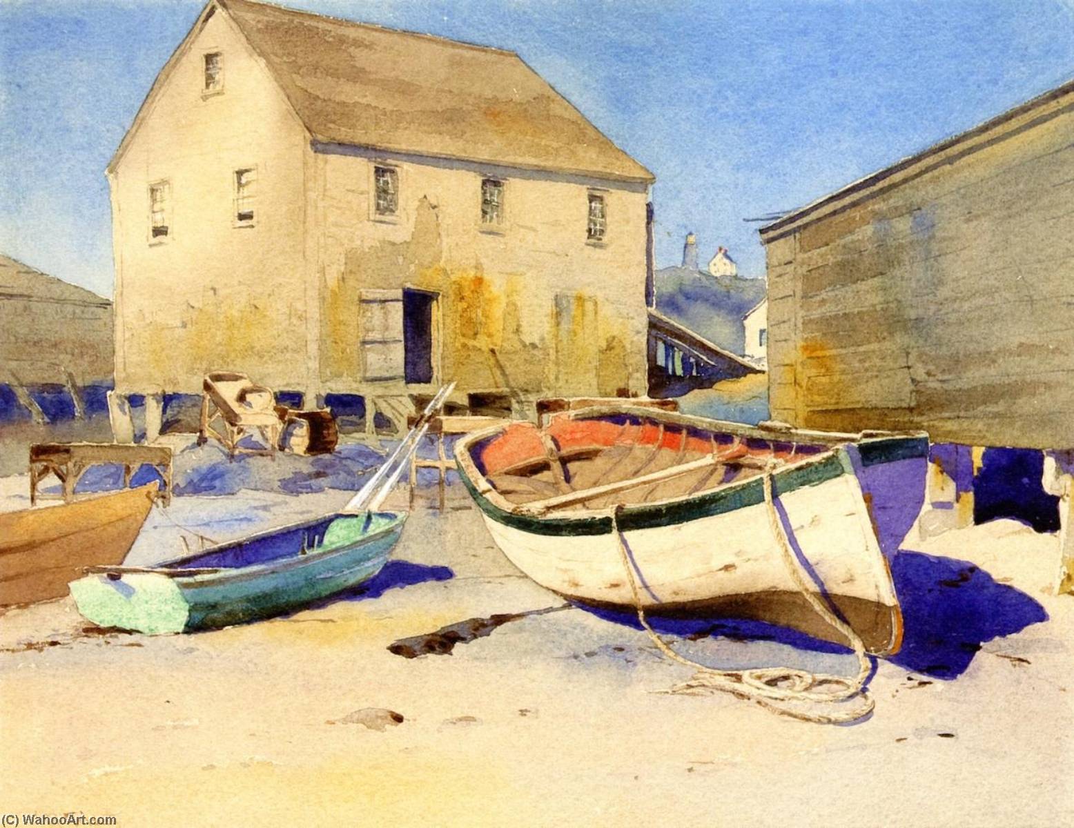 Fish Beach, Monhegan Island — Samuel P. R Triscott