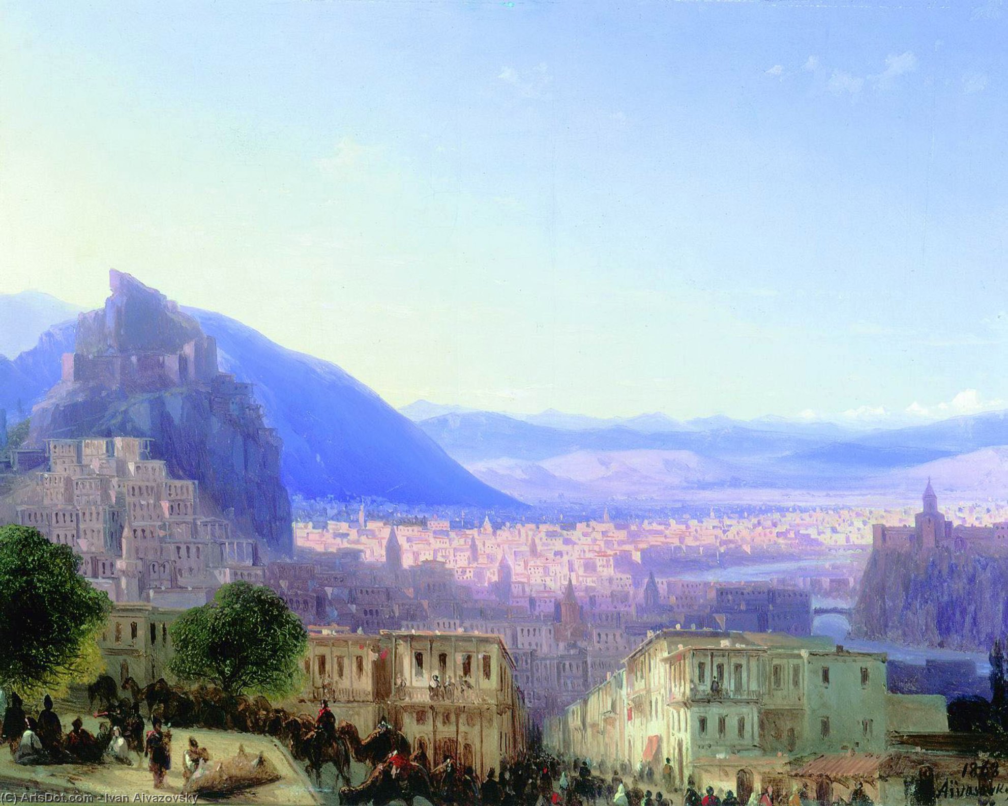 View Of Tiflis — Ivan Konstantinovich Aivazovsky