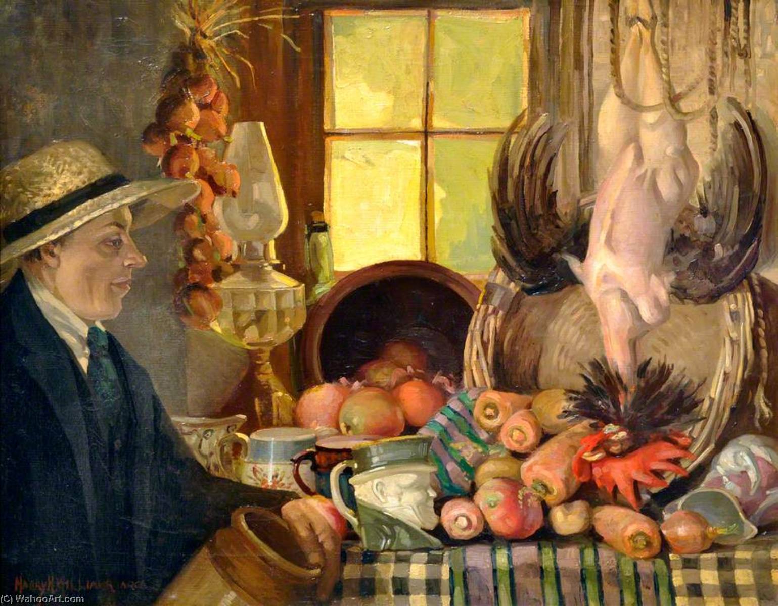 Self Portrait With Still Life — Harry Hughes Williams