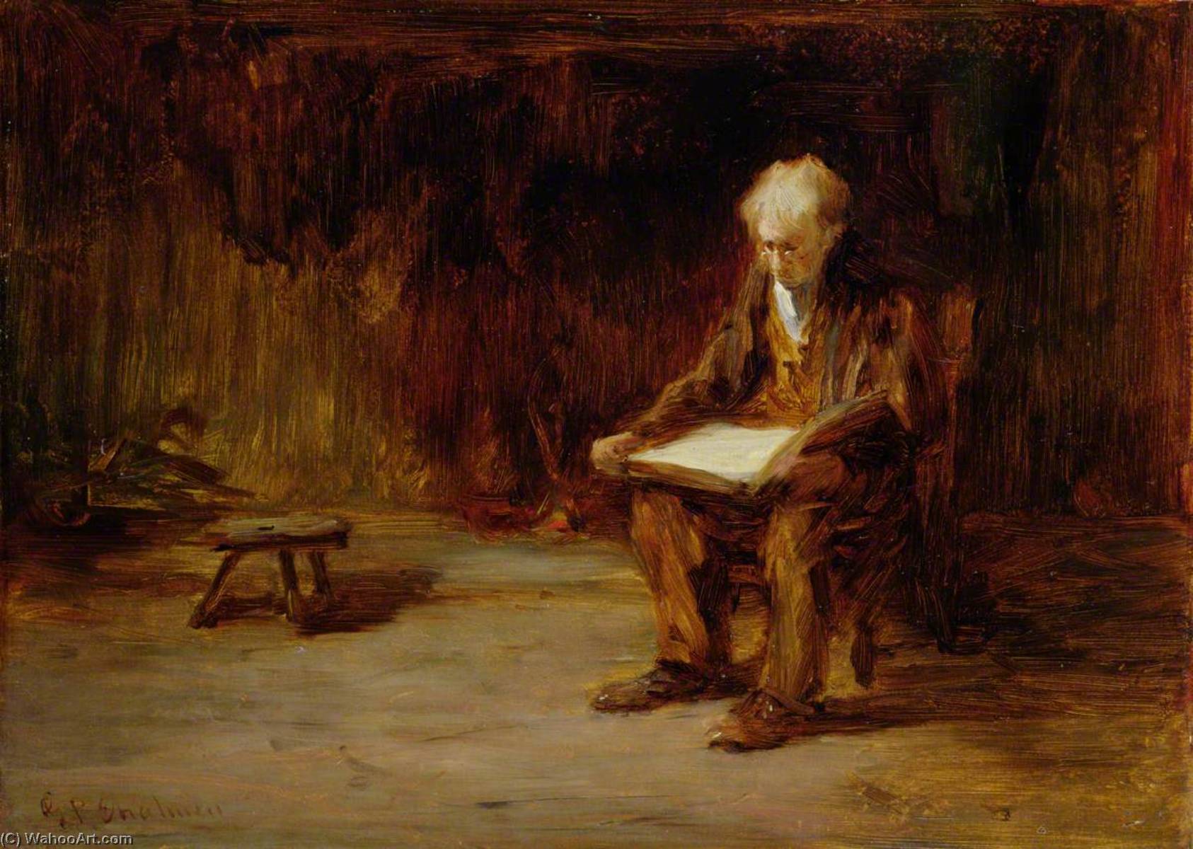 Reading By The Fireside — George Paul Chalmers