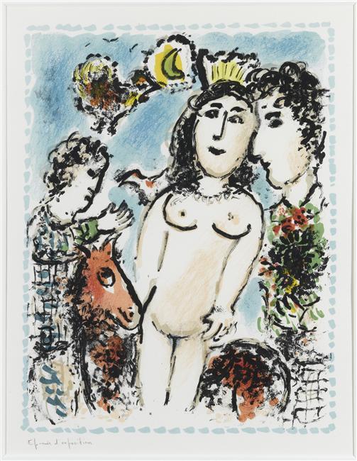 Coronated Nude — Marc Chagall