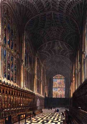 The Choir, King's College Chapel, Cambridge — Frederick Mackenzie