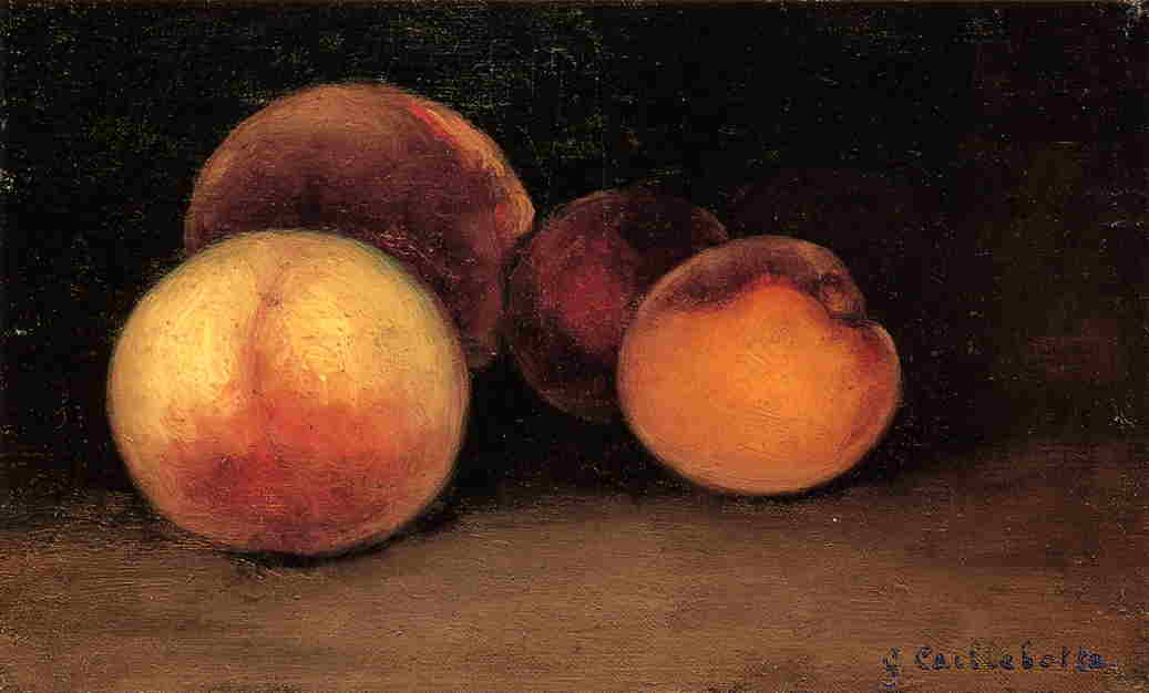 Peaches, Nectarines And Apricots — Gustave Caillebotte