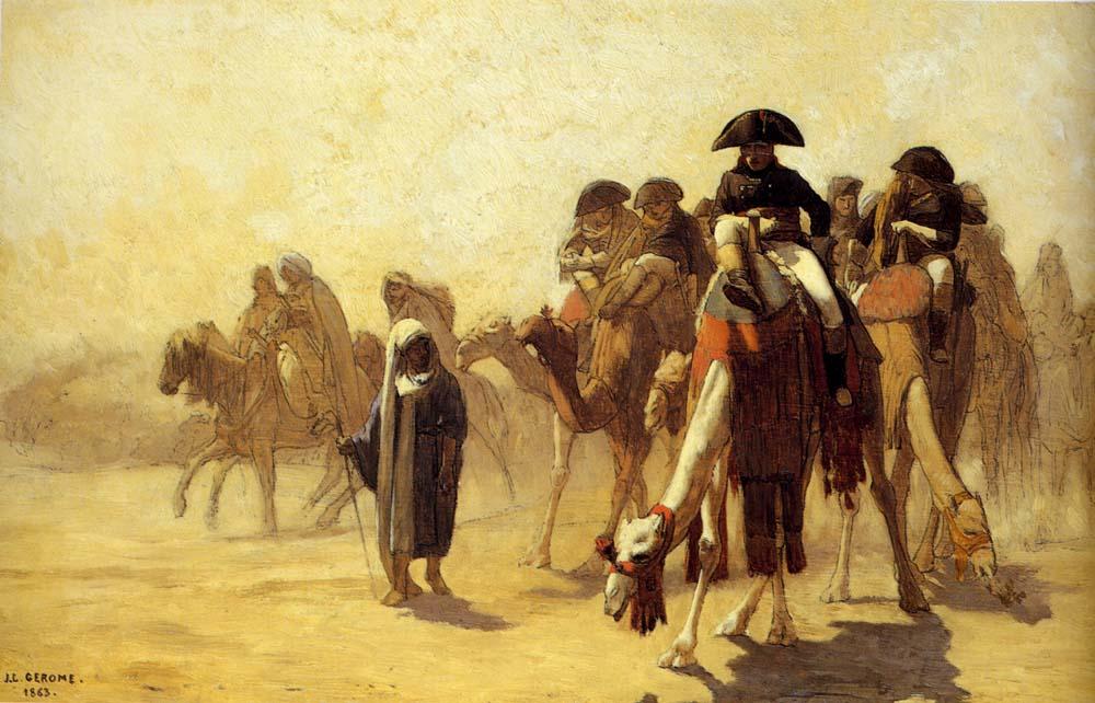 General Bonaparte With His Military Staff In Egypt — Jean-léon Gérôme