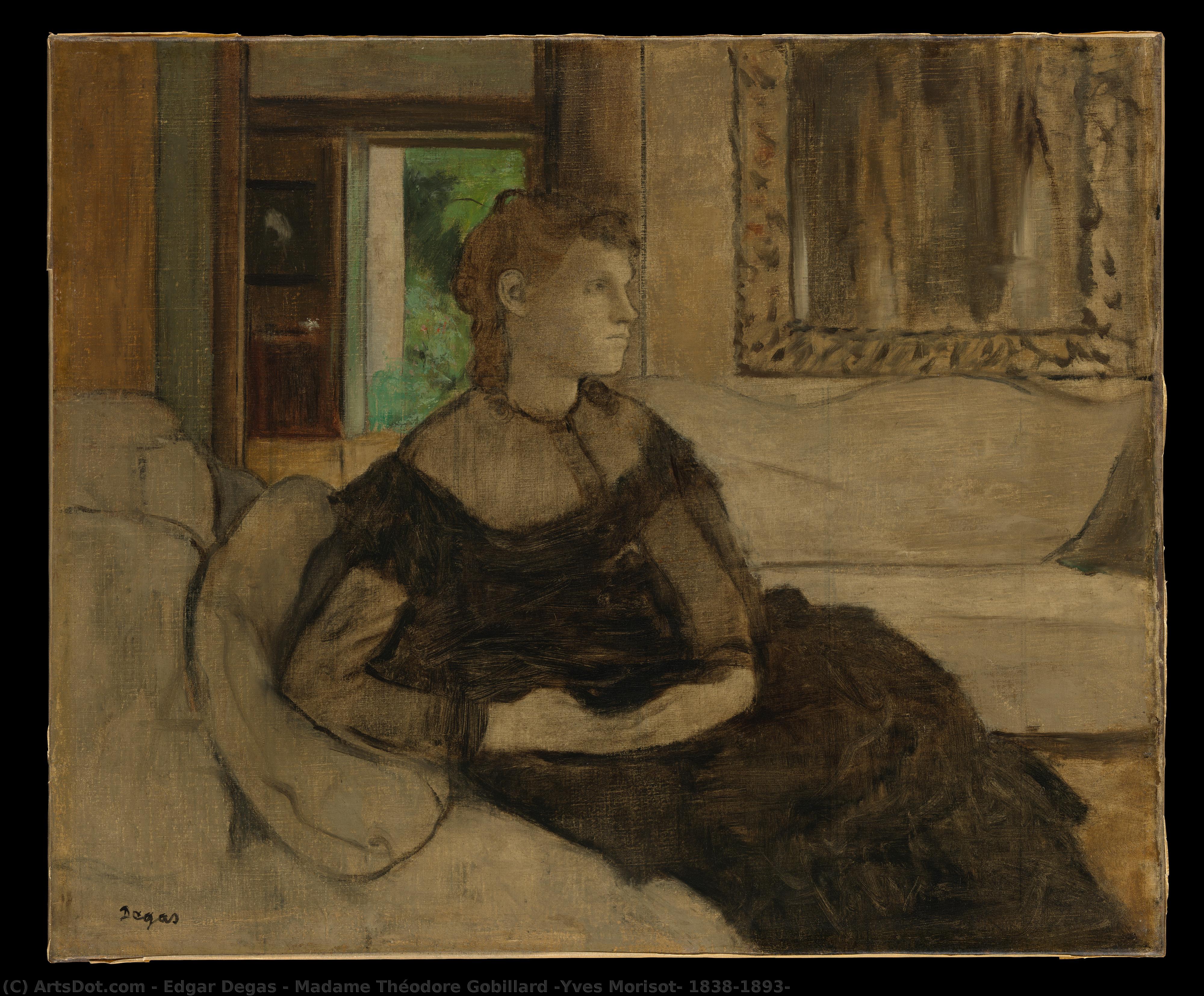 Madame Théodore Gobillard (yves Morisot, 1838–1893) — Edgar Degas