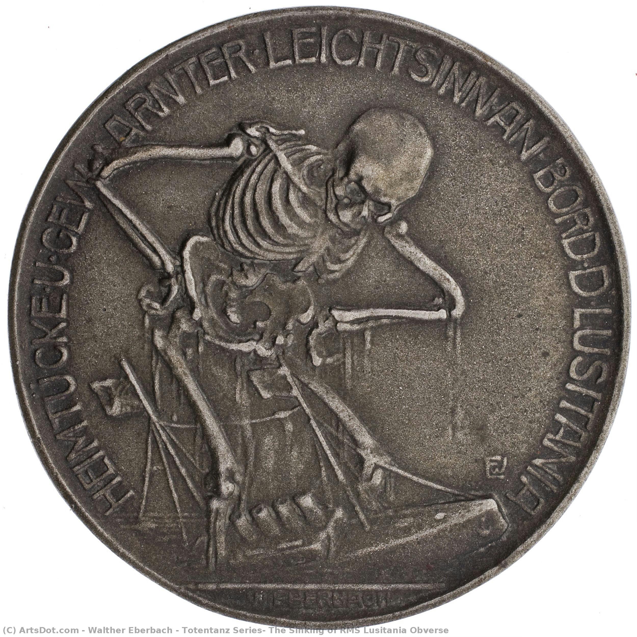 Totentanz Series: The Sinking Of Rms Lusitania Obverse — Walther Eberbach