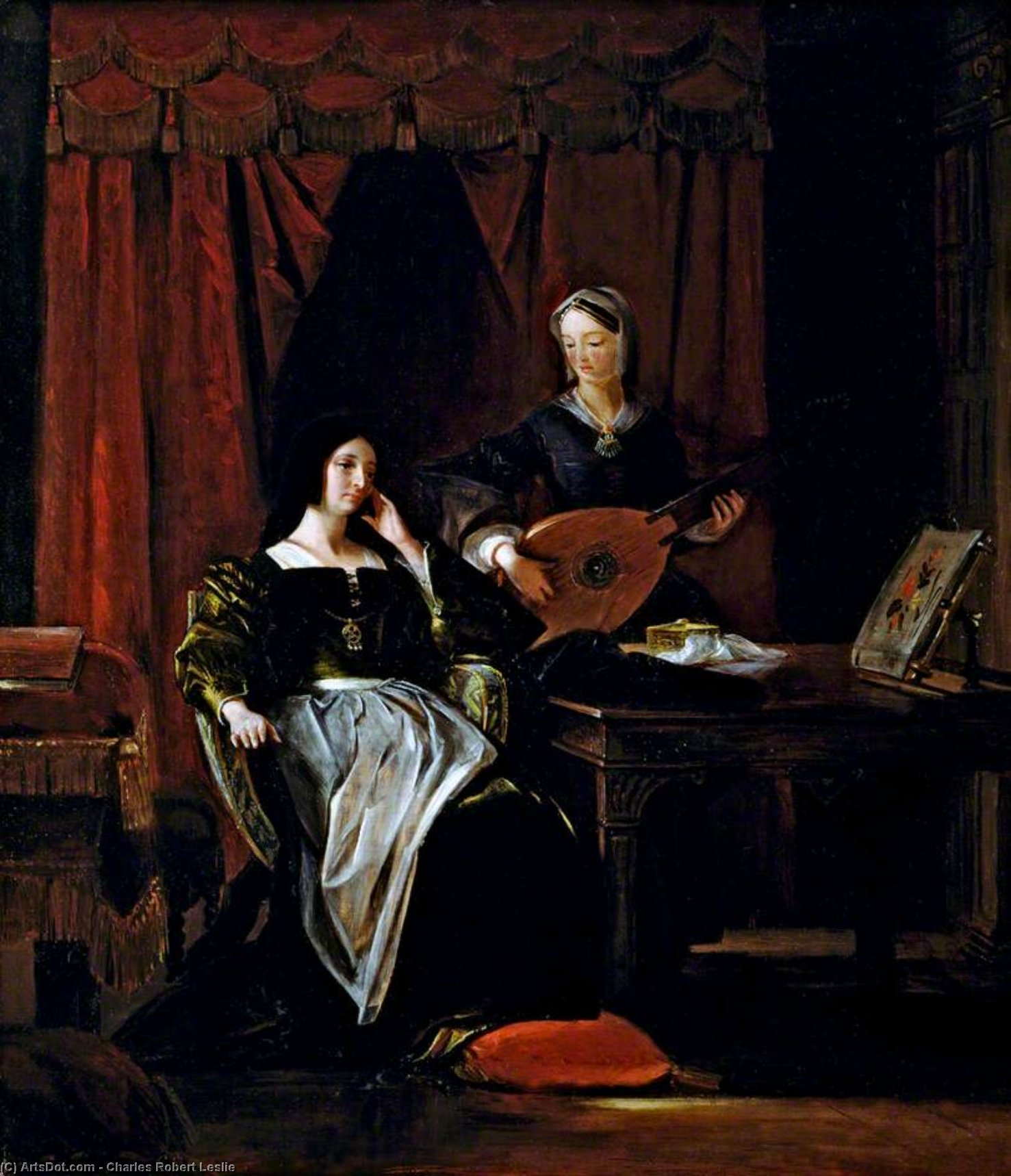 Queen Katherine And Patience — Charles Robert Leslie