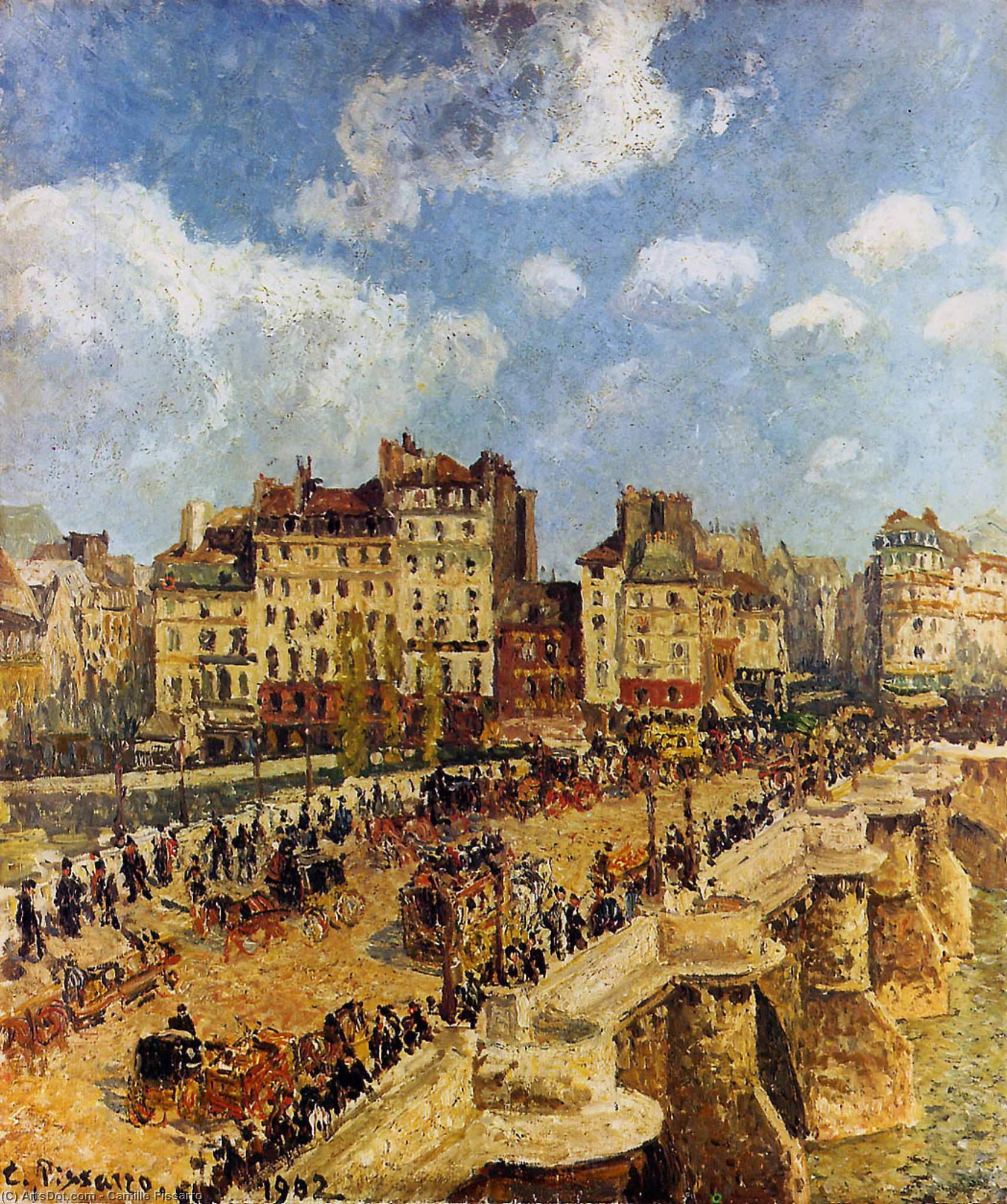 The Pont Neuf — Camille Pissarro