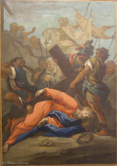 Christ Falls Under The Cross — Luca Cambiaso