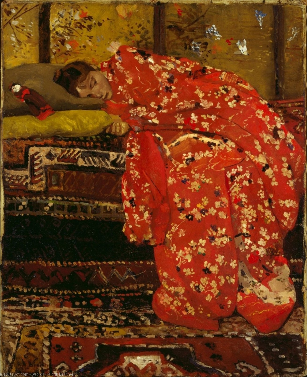 Girl In Red Kimono — George Hendrik Breitner
