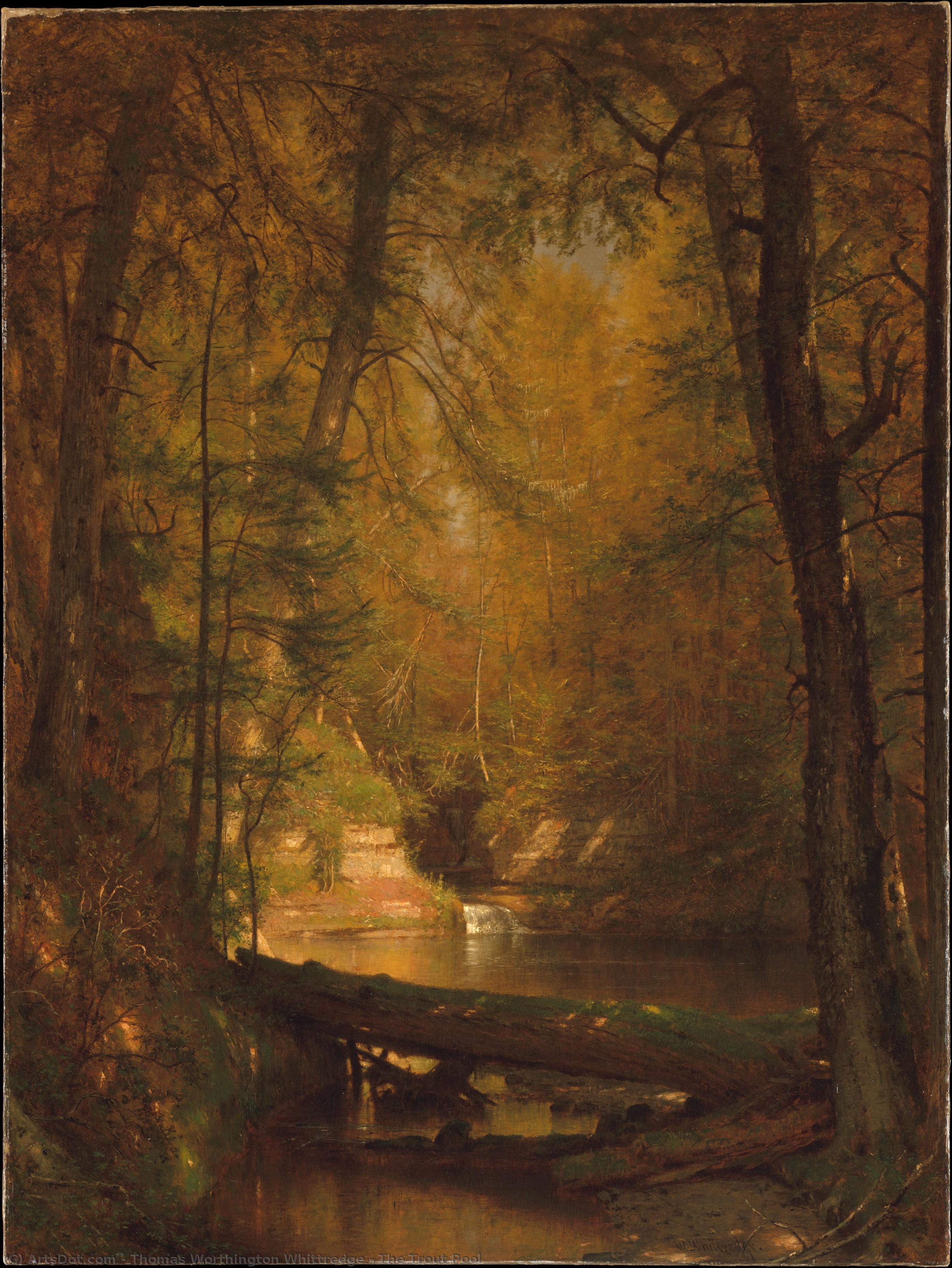 The Trout Pool — Thomas Worthington Whittredge