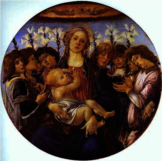 Madonna And Child With Eight Angels (tondo Raczynski) — Sandro Botticelli