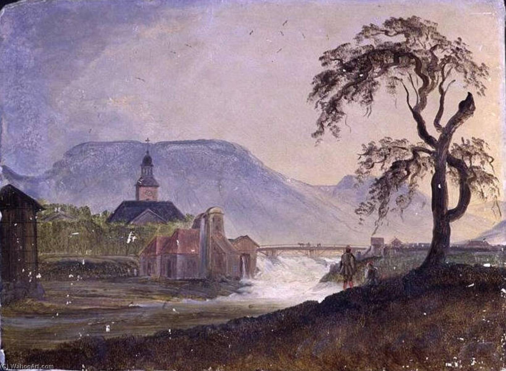Vue De Kongsberg — Peder Balke
