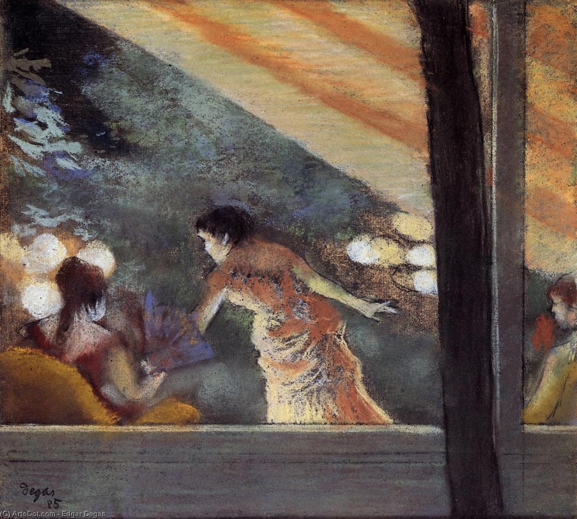 At The Cafe Des Ambassadeurs — Edgar Degas