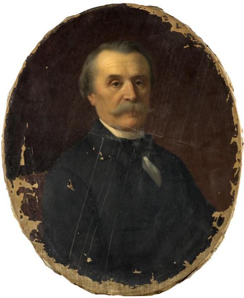Portrait De Jules Jan, Directeur Du Musee De Rennes De 1876 A 1887 — Ferdinand Birotheau