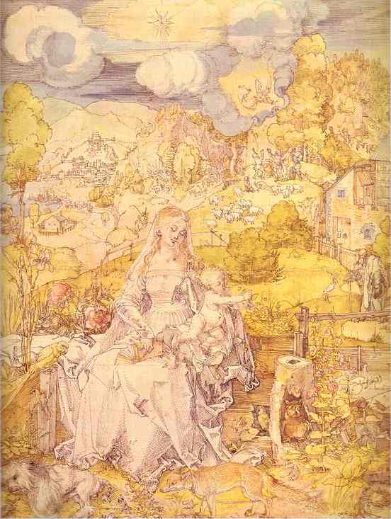 The Virgin Among A Multitude Of Animals — Albrecht Dürer