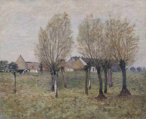A Normandy Farm — Alfred Sisley
