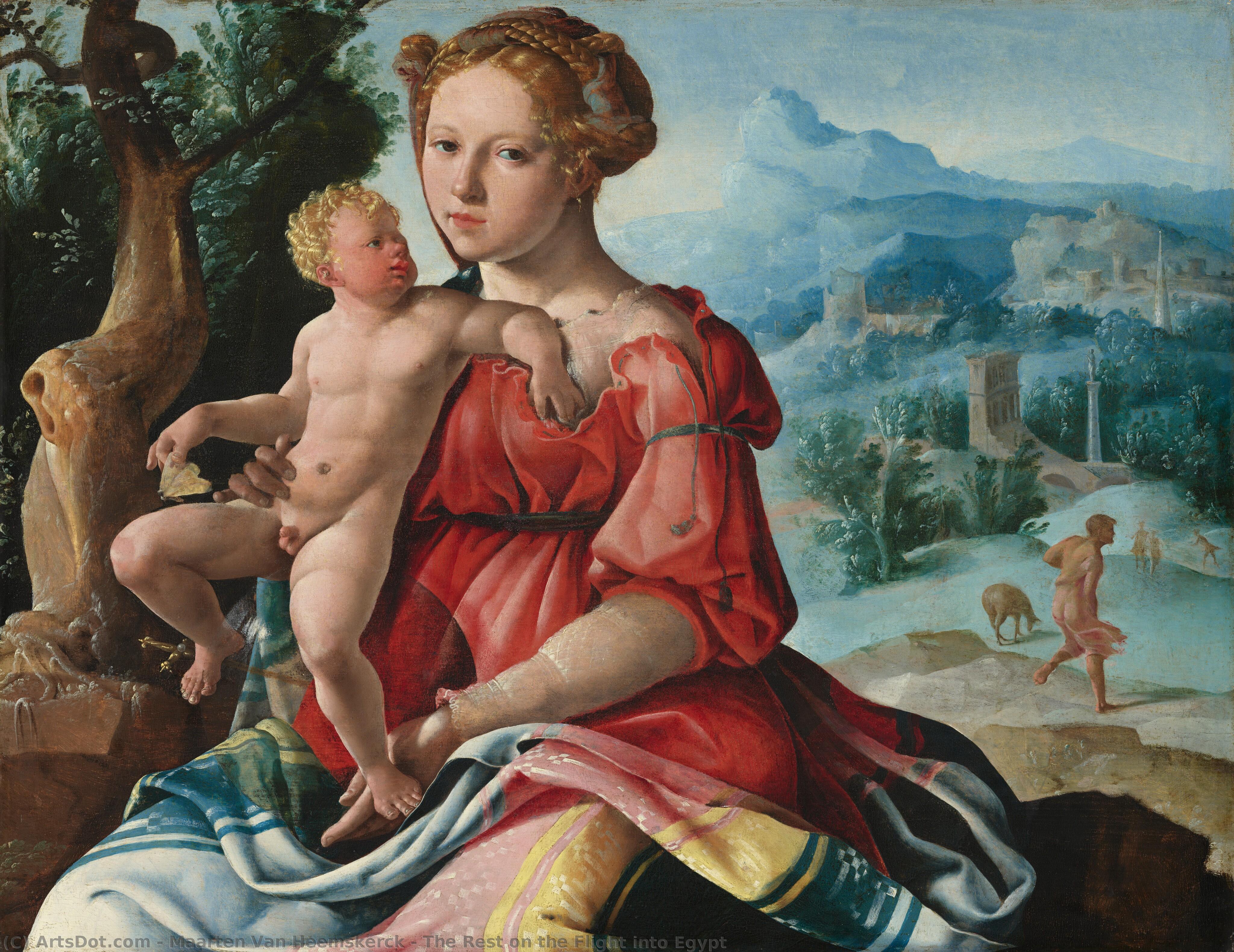 The Rest On The Flight Into Egypt — Maarten Van Heemskerck