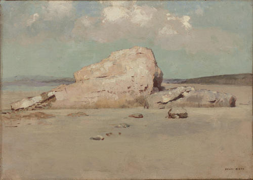 Rocks On The Beach — Odilon Redon
