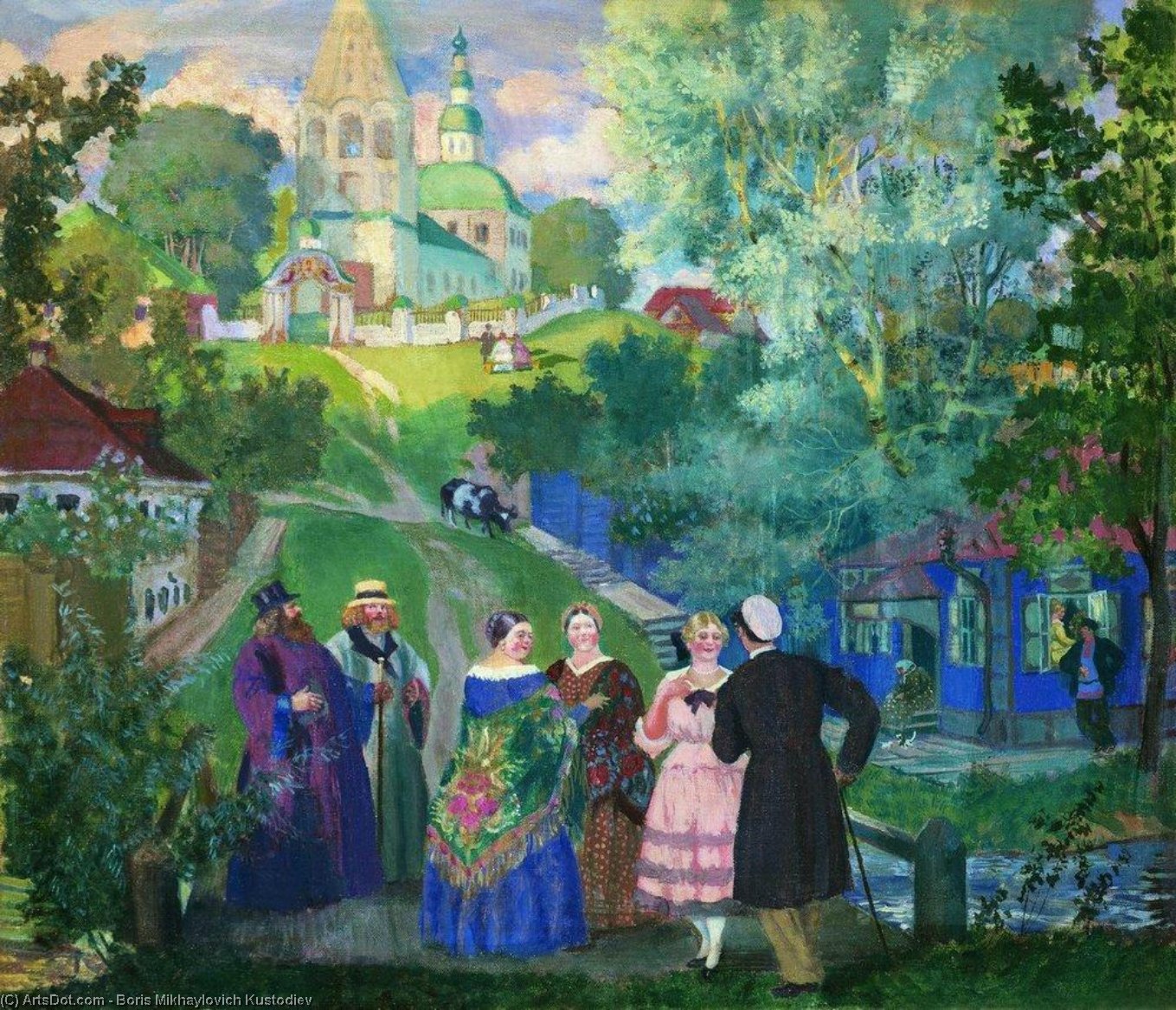 Summer. Province — Boris Mikhailovich Kustodiev