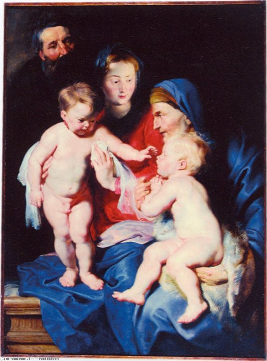 Holy Family With St Elizabeth And St John The Baptist — Peter Paul Rubens