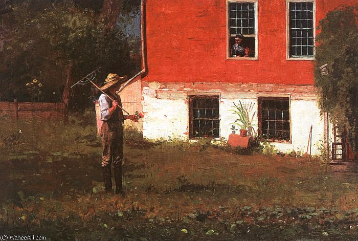 The Rustics, Oil On Canvas, Private Collection — Winslow Homer
