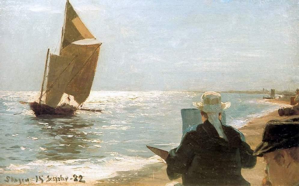 Pintores En La Playa — Peder Severin Kroyer