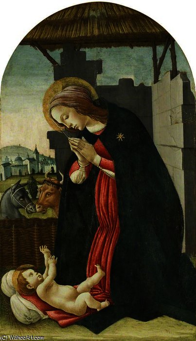 The Madonna Adoring The Infant Christ — Sandro Botticelli