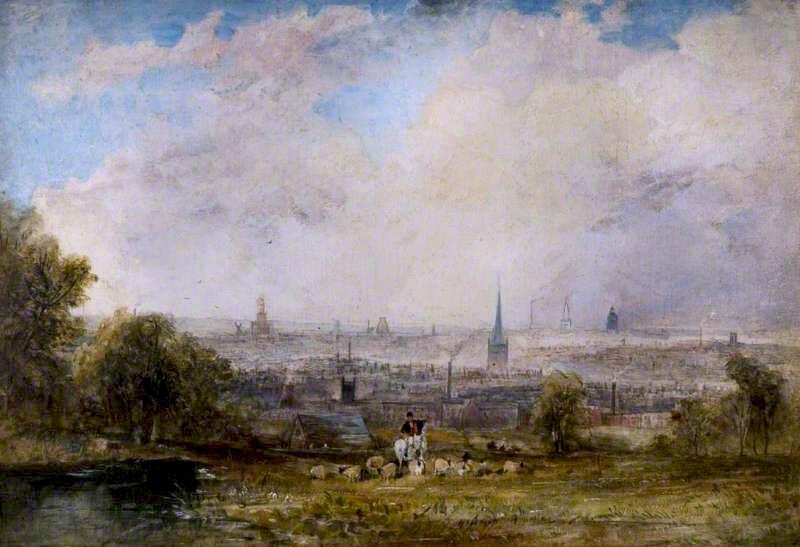 A Distant View Of Birmingham — Thomas Creswick