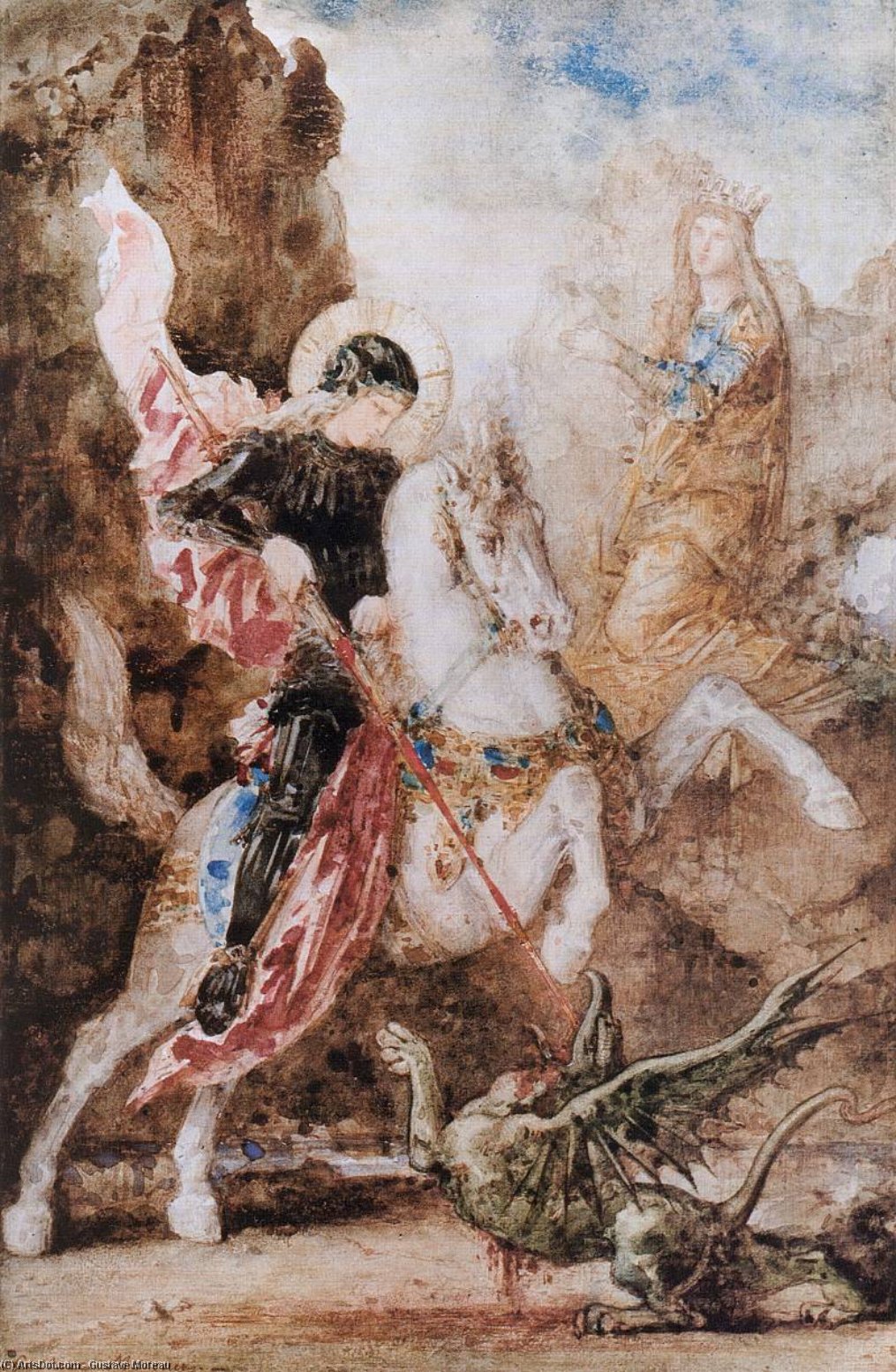 Saint George And The Dragon — Gustave Moreau