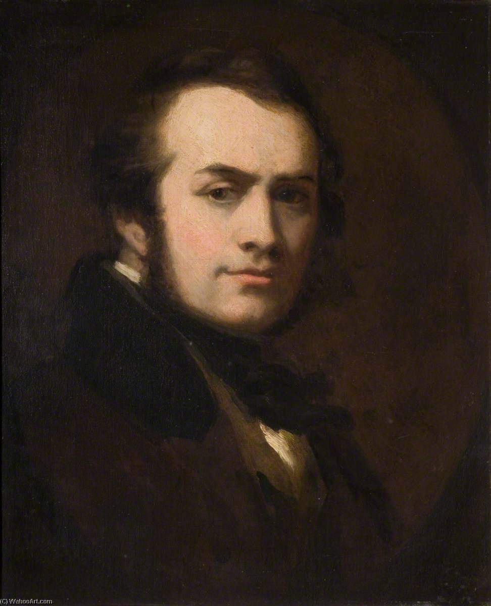 Self Portrait In A Brown Study — John Prescott Knight