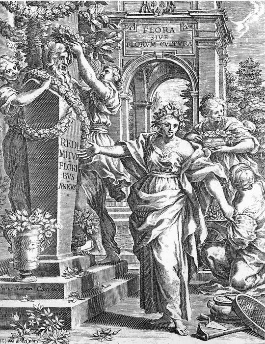 Title Page From The Flora — Pietro Da Cortona