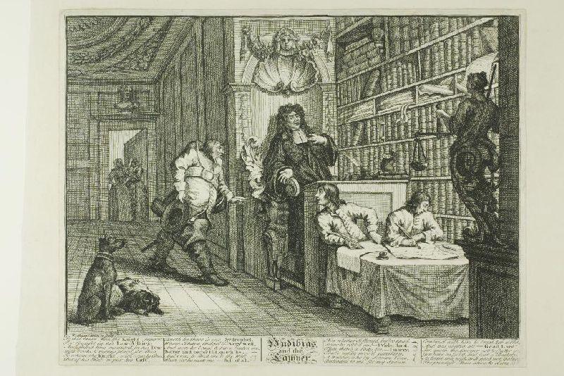 Hudibras And The Lawyer, Plate Twelve From Hudibras — William Hogarth