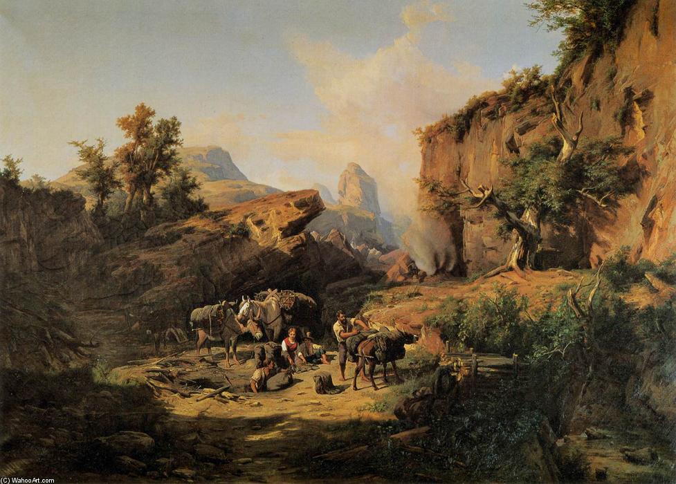 Landscape With Charcoal Burners — András Markó