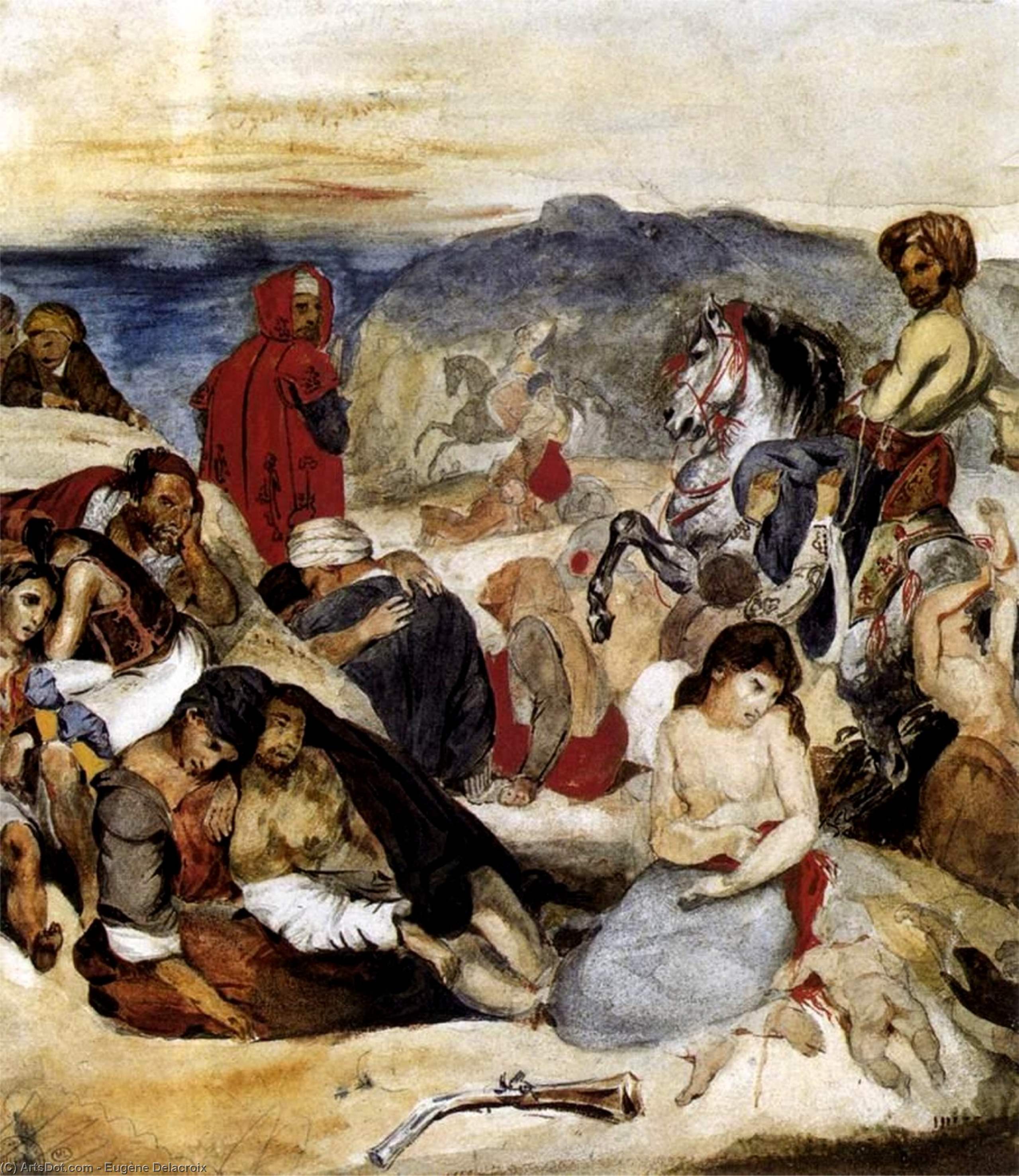 Eugene Die Schlacht Von Chios — Eugène Delacroix