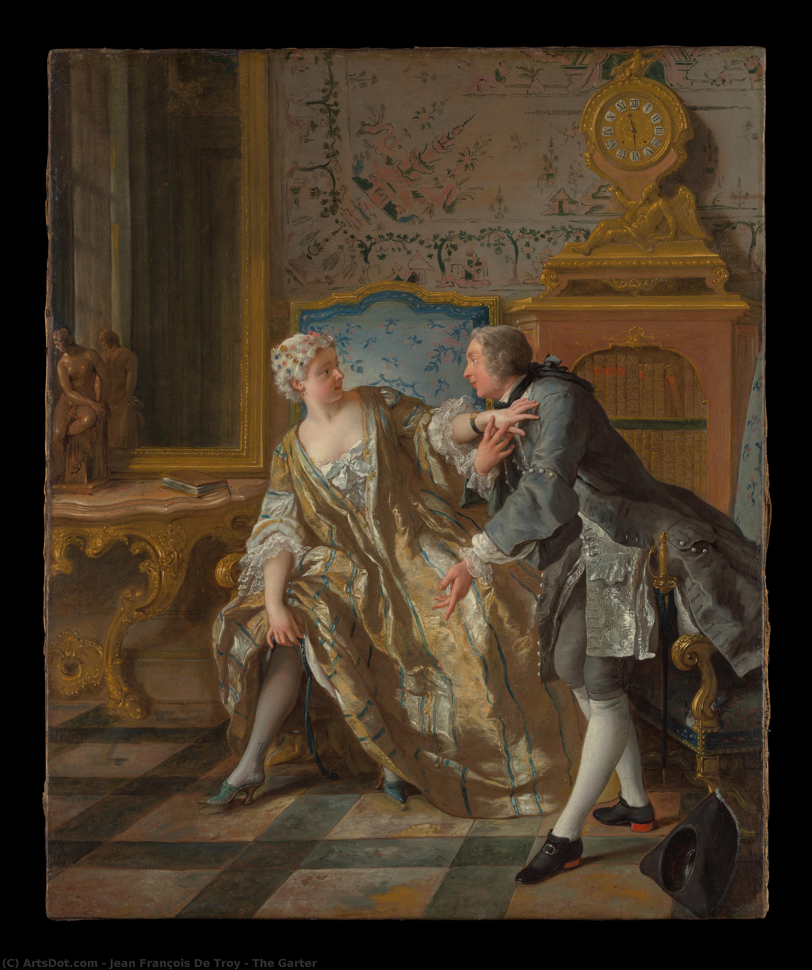 The Garter — Jean François De Troy