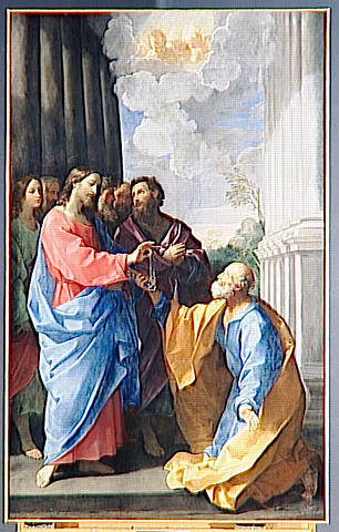 Le Christ Remettant Les Cles A Saint Pierre — Reni Guido (le Guide)
